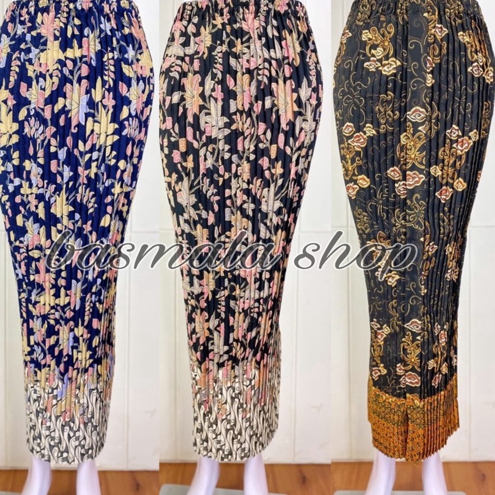 ROK PLISKET BATIK / ROK PLISKET / BAWAHAN KEBAYA / ROK KEBAYA / ROK WISUDA / LARAS UNGU BSW 63