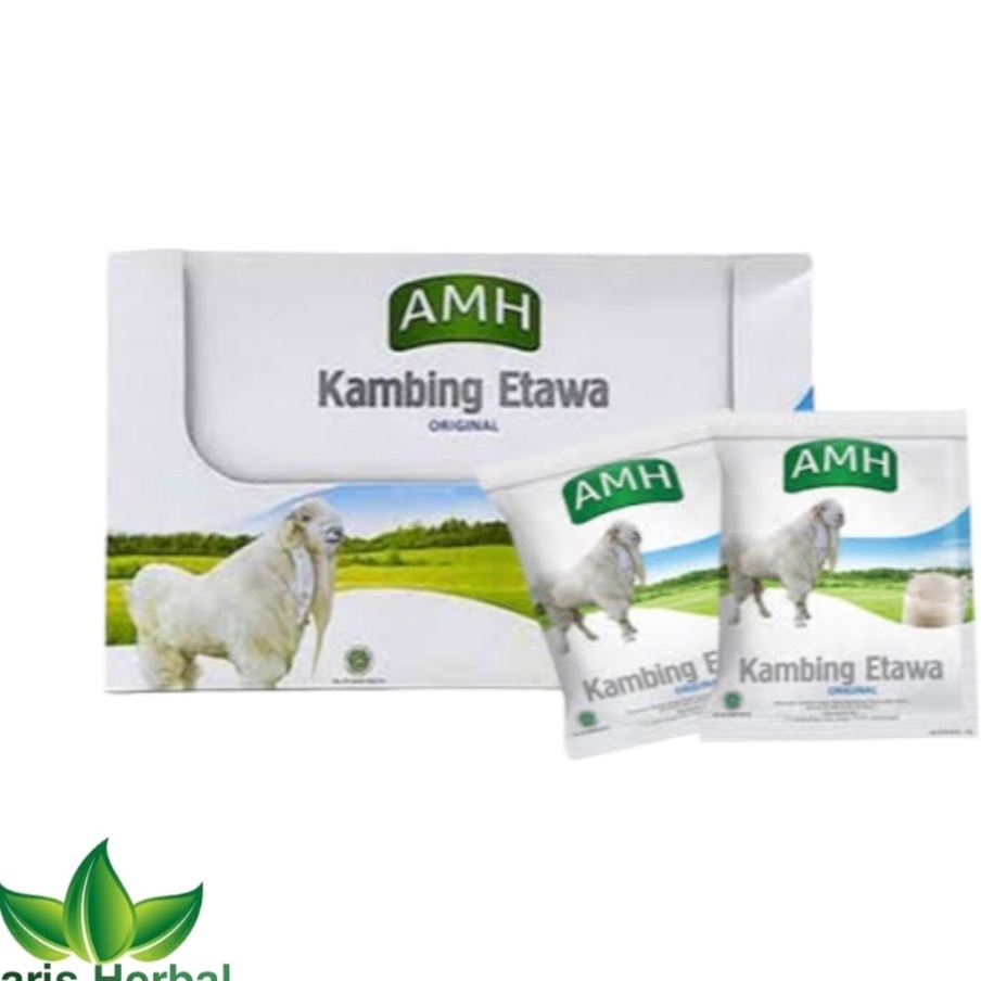 

༆ XII 10198 Susu Kambing AMH Full Cream || Per Box Isi 10 sachet | Susu Kambing Etawa Original Per Box [KODE 77] ジ