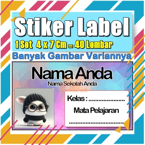 

Stiker Label Nama Buku Pelajaran Anak Karakter Hewan Lucu Cute Murah Sticker Kecil Banyak 20 Lembar Anime Vol-141