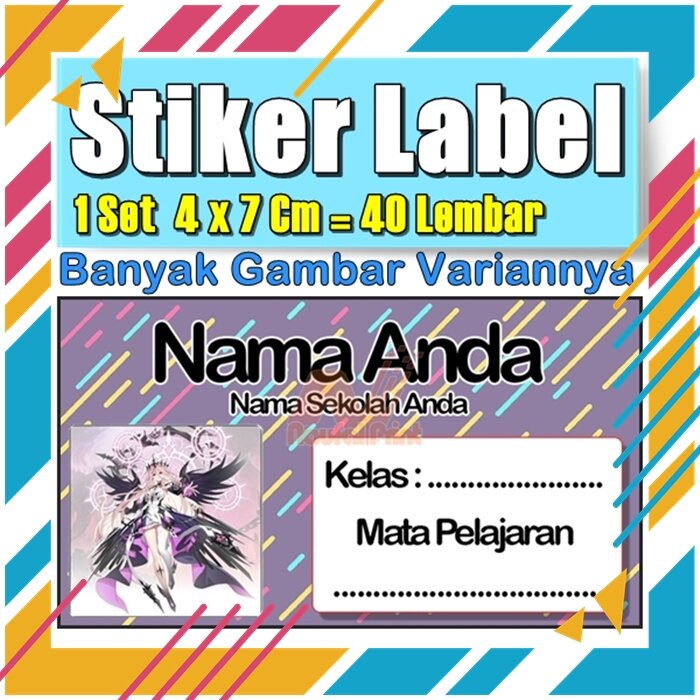 

Stiker Label Nama Buku Pelajaran Anak Karakter Hewan Lucu Cute Murah Sticker Kecil Banyak 20 Lembar Anime Vol-189