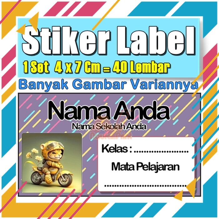 

Stiker Label Nama Buku Pelajaran Anak Karakter Hewan Lucu Cute Murah Sticker Kecil Banyak 20 Lembar Anime Vol-193