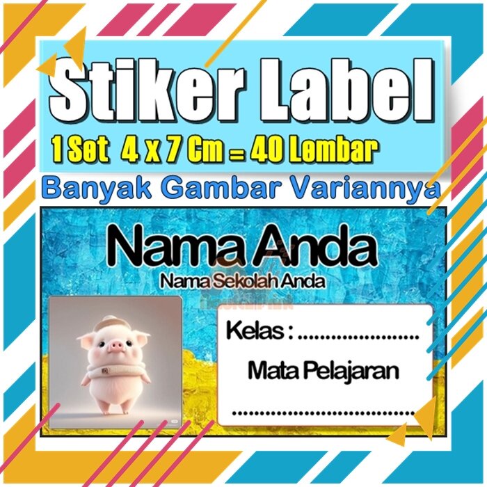 

Stiker Label Nama Buku Pelajaran Anak Karakter Hewan Lucu Cute Murah Sticker Kecil Banyak 20 Lembar Anime Vol-230