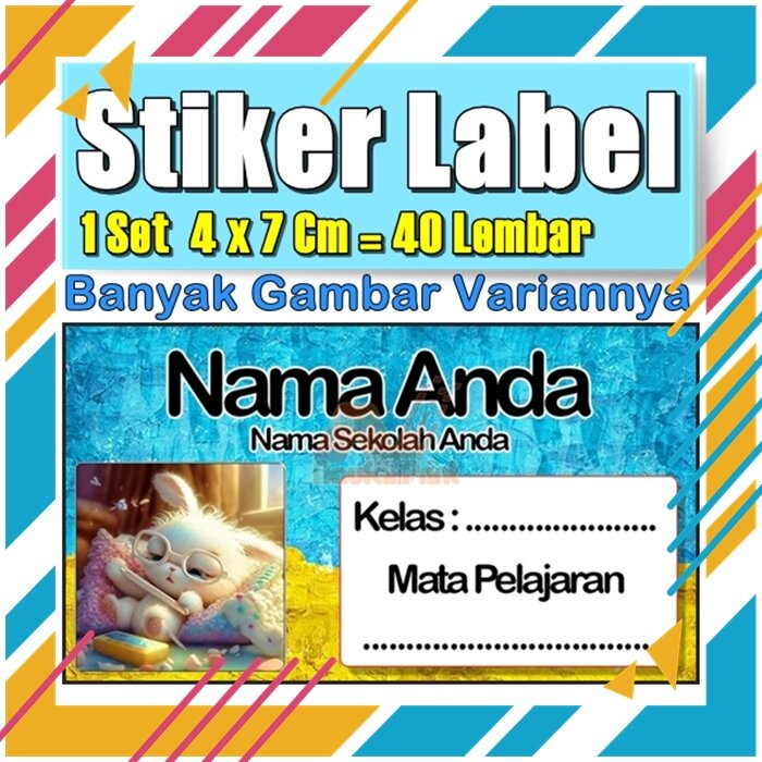 

Stiker Label Nama Buku Pelajaran Anak Karakter Hewan Lucu Cute Murah Sticker Kecil Banyak 20 Lembar Anime Vol-228