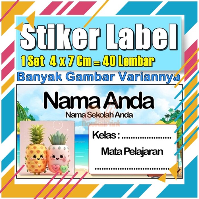 

Stiker Label Nama Buku Pelajaran Anak Karakter Hewan Lucu Cute Murah Sticker Kecil Banyak 20 Lembar Anime Vol-299