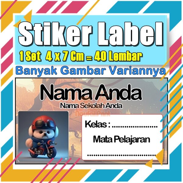 

Stiker Label Nama Buku Pelajaran Anak Karakter Hewan Lucu Cute Murah Sticker Kecil Banyak 20 Lembar Anime Vol-384