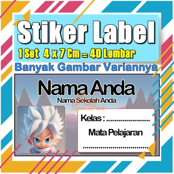 

Stiker Label Nama Buku Pelajaran Anak Karakter Hewan Lucu Cute Murah Sticker Kecil Banyak 20 Lembar Anime Vol-421