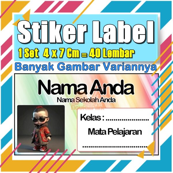 

Stiker Label Nama Buku Pelajaran Anak Karakter Hewan Lucu Cute Murah Sticker Kecil Banyak 20 Lembar Anime Vol-464