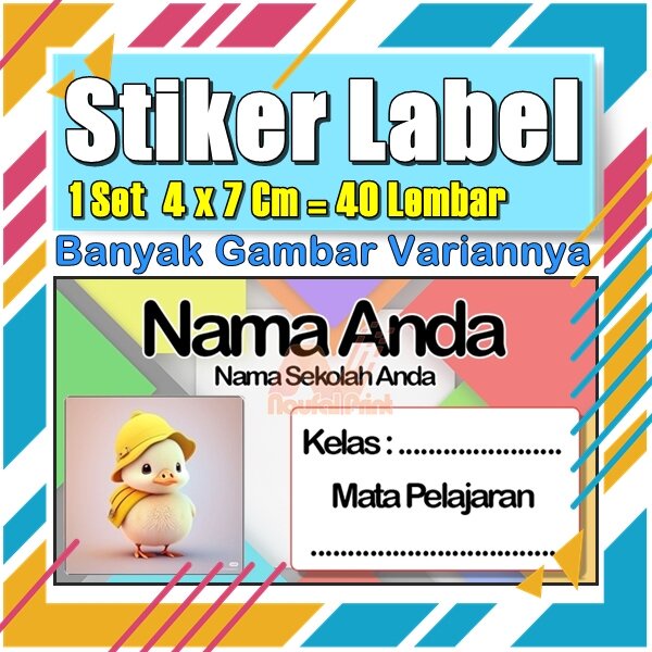 

Stiker Label Nama Buku Pelajaran Anak Karakter Hewan Lucu Cute Murah Sticker Kecil Banyak 20 Lembar Anime Vol-544