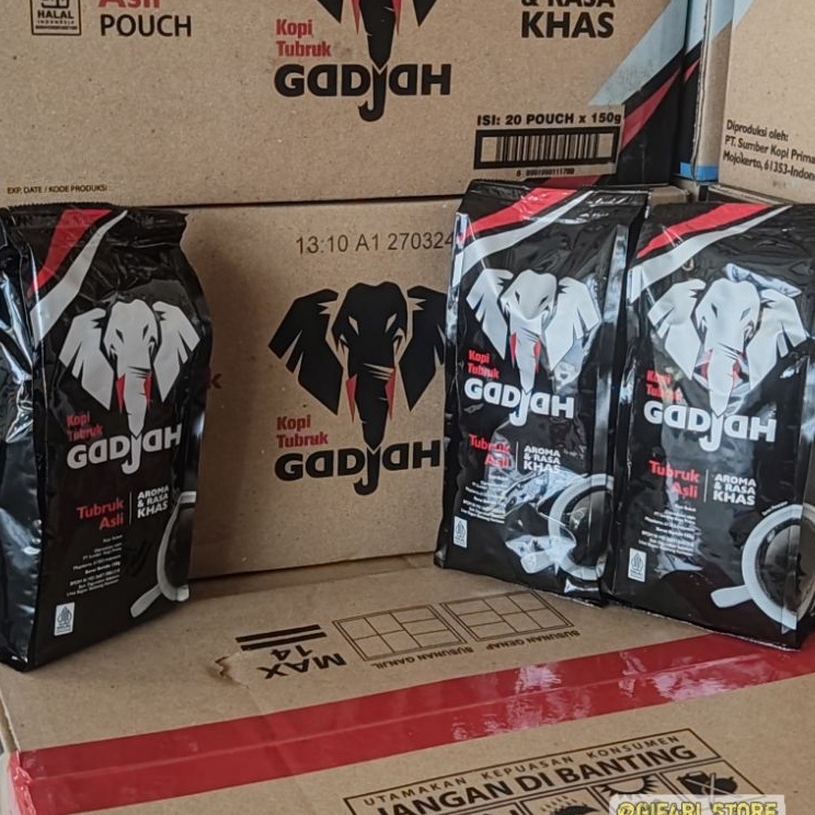 

RZXV0646 ORIGINAL% KOPI TUBRUK GADJAH POUCH 150g