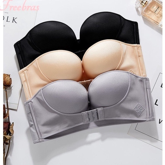 Best Produk Tanpa Tali Non-slip Seksi Tak Terlihat Bra Push Up Tanpa Tali Jumbo Bra Pakaian Dalam Ya
