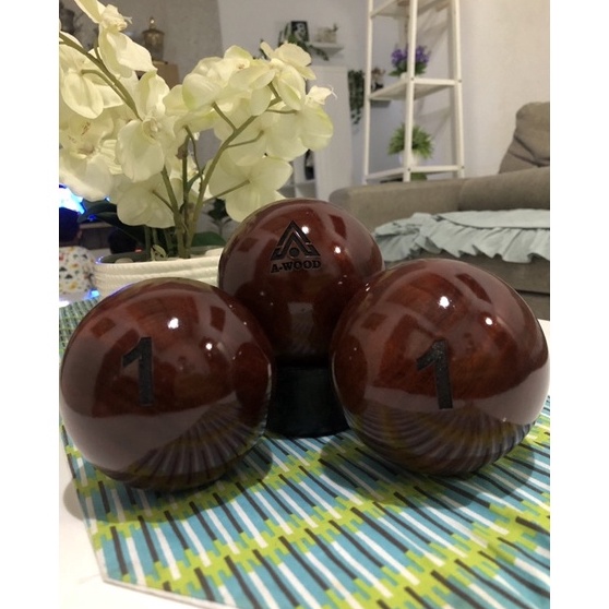 ❂QoV WOODBALL- BOLA WoodBall A-WOOD ✿ Bayar Di Tempat