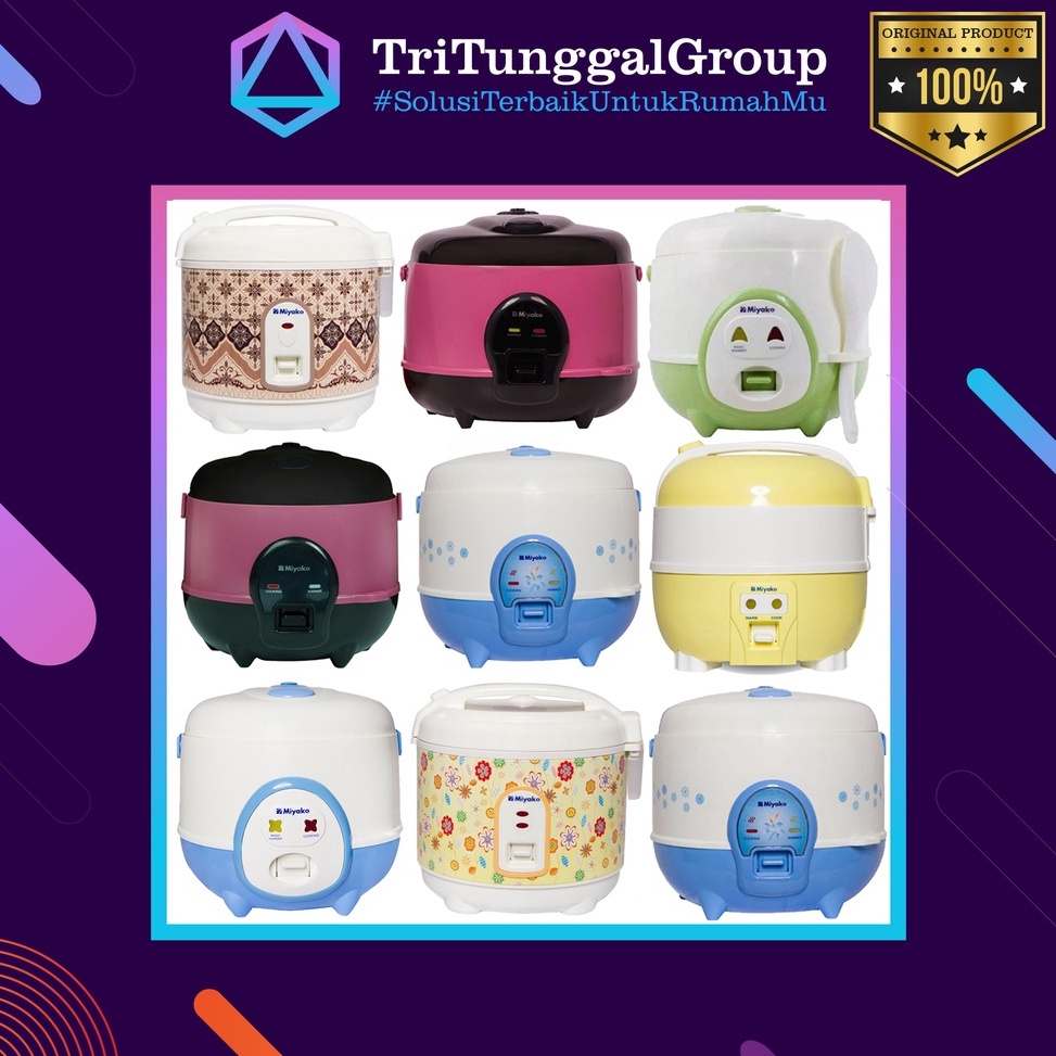 Diskon Magic Com Miyako MCM606 / MCM 609 / MCM 612 - Rice Cooker Miyako PSG607 / MCM610 / MCM 512 / 