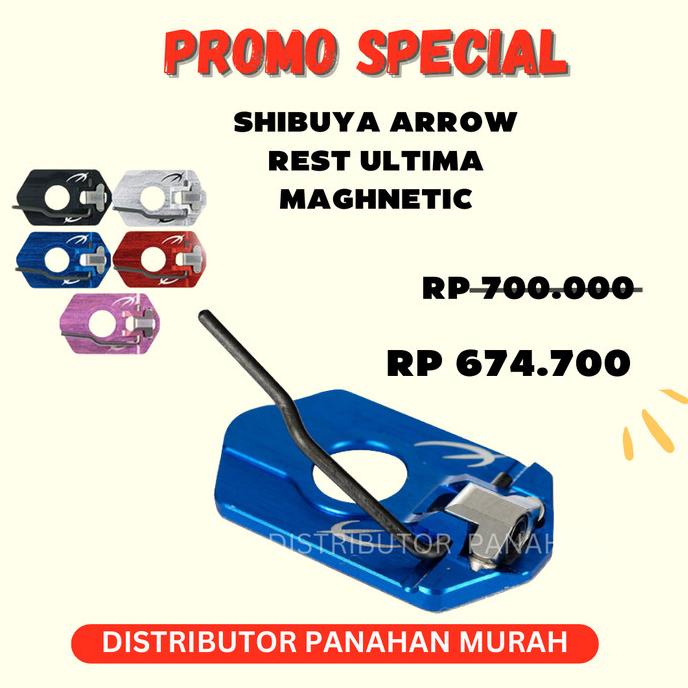SHIBUYA ARROW REST ULTIMA MAGNETIC / RECURVE /ARCHERY/PANAHAN ORIGINAL