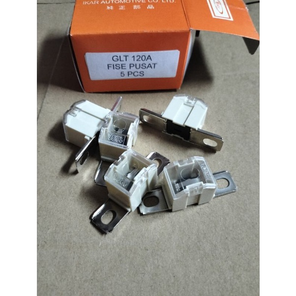 5pcs sekring skring fuse fusat pusat kaki samping 120A glt canter
