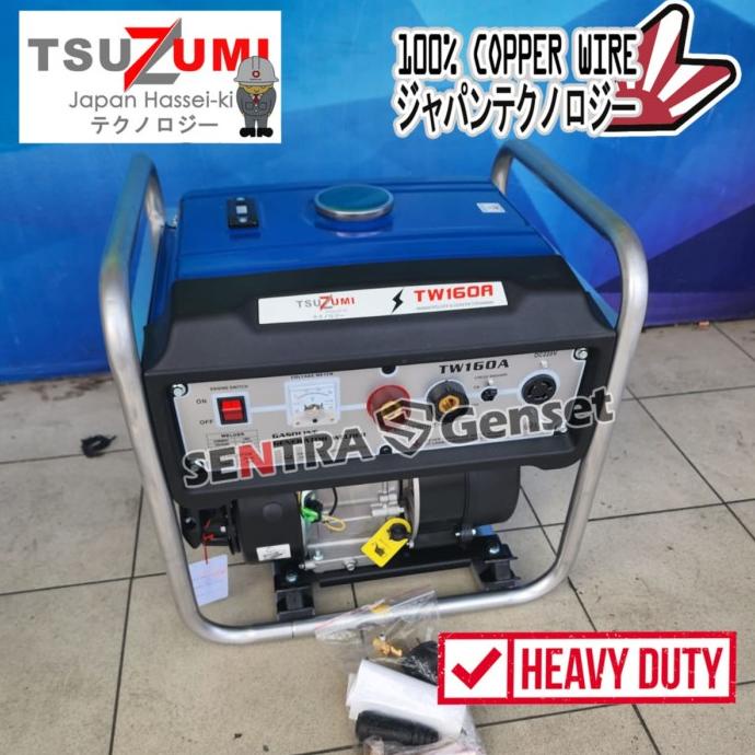Genset Las 160 Ampere Tsuzumi TW160A Japan Technology