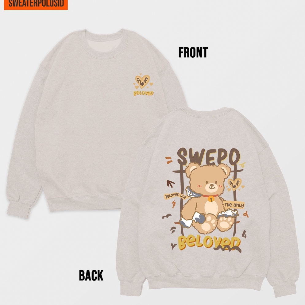 READY SWEPO Basic Sweater Beloved Swepo (SABLON) M-XXL (Pria & Wanita)
