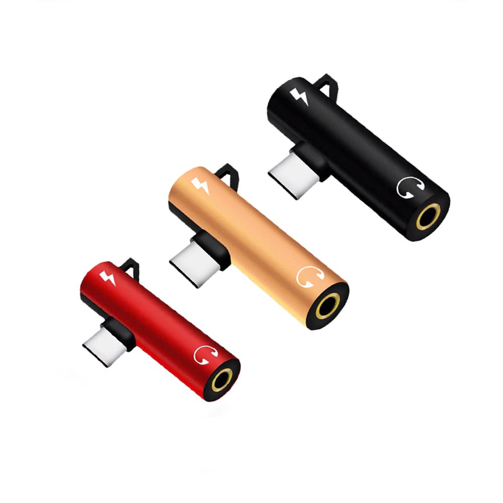 ✅&Mini 2 in 1 Type C to 3.5mm Jack Earphone Audio Adapter for Macbook Pro Xiaomi Huawei USBC To 3.5M