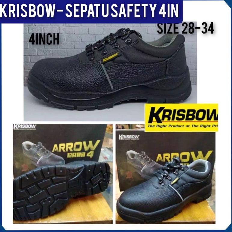 NAR863 Sepatu Safety Krisbow Arrow 4 inch / krisbow sepatu safety / sepatu pengaman ++
