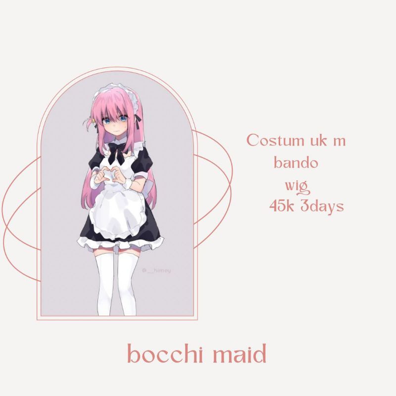 (RENTAL) COSTUME BOCCHI MAID