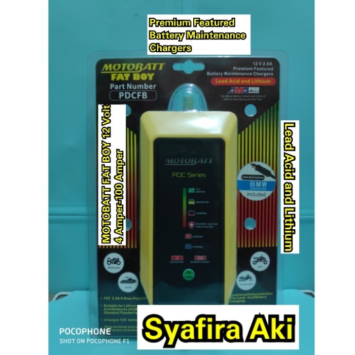 Charger Aki Motor & Mobil Motobatt Fatboy