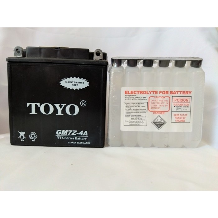 Aki Motor Toyo Gm7Z-4A Untuk Thunder R Dll