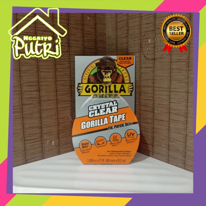 

HARGA DISKON Lakban/Tape gorilla crystal clear 2inc Made in USA