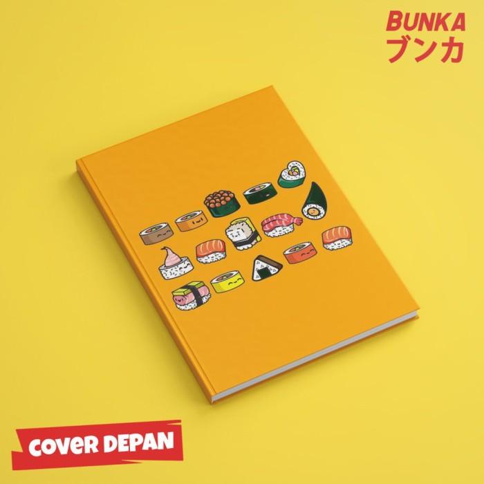 

NOTEBOOK CUTE SUSHI DOODLE HARDCOVER A5 BUKU TULIS CATATAN NOTE AGENDA
