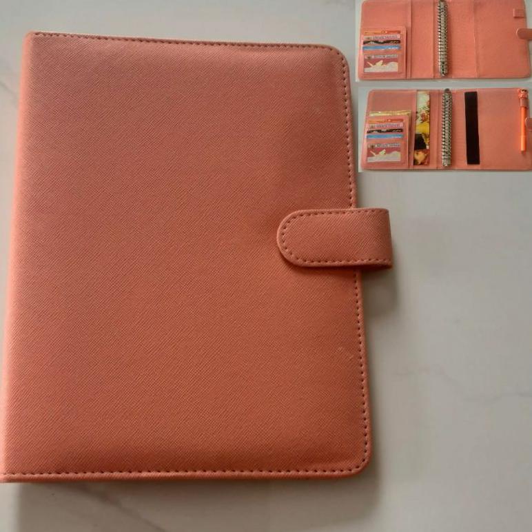 

8.8 [Big Sale] Binder Polos Exclusive A5 20 Ring Ada 12 Warna Pilihan Agenda Kuliah Kulit New !!