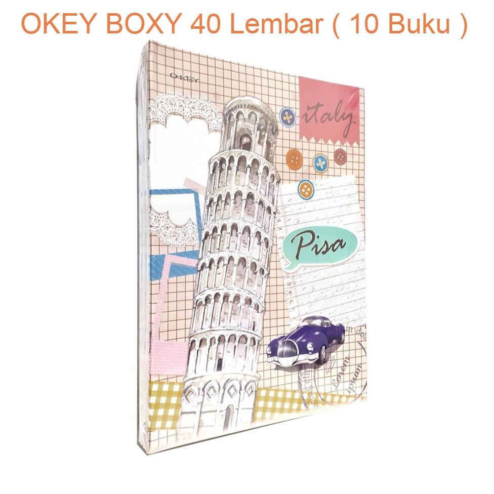 

8.8 Buku Tulis Boxy ( Boxy Kiky 40, Bigboss 42, Diktat ) - Jual Pak ( 10 Buku ) Grosir !!