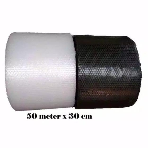 

8.8 Bubble Wrap 30Cm X 50M Hitam Bening Selalu Ready Grosir !!