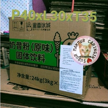 

Kardus Dus Box Karton Besar bekas Mixue untuk Packing atau Pindahan