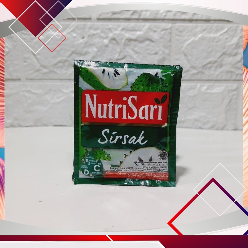 

Nutrisari Rasa Sirsak 12gr .