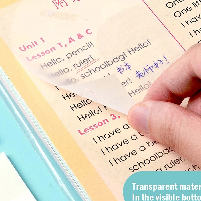 

RFGW7110 5.5 COD Sticky Notes Transparan 50 lembar anti Air tahan air / Transparent Sticky notes untuk sekolah kantor / memo bening tempel