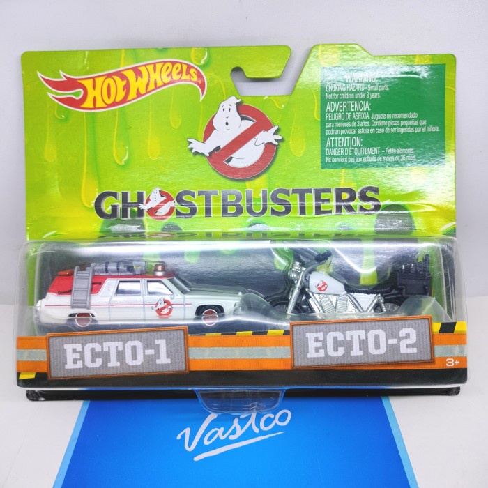 Terlaris Hot Wheels Ghostbusters Ecto-1 & Ecto-2 Hotwheels Action Pack