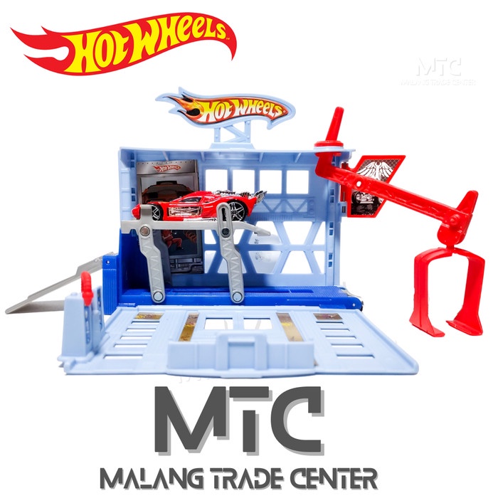 HOT SALE HOT WHEELS TRACK SET POWER LIFT GARAGE CAR INCLUDED SPINE BUSTER TERLARIS