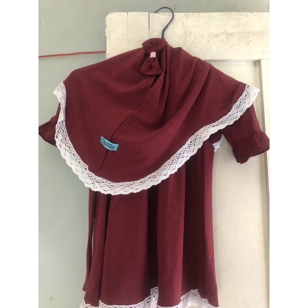 preloved casila dress anak gamis anak