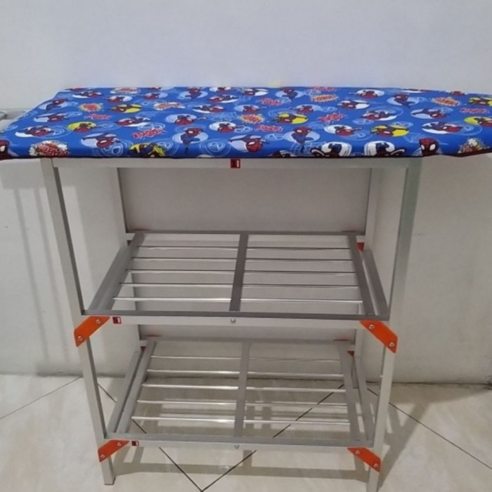 Best Seller Terlaris Rak Meja Setrika Alumunium Tebal Lipat Tinggi Baru Murah