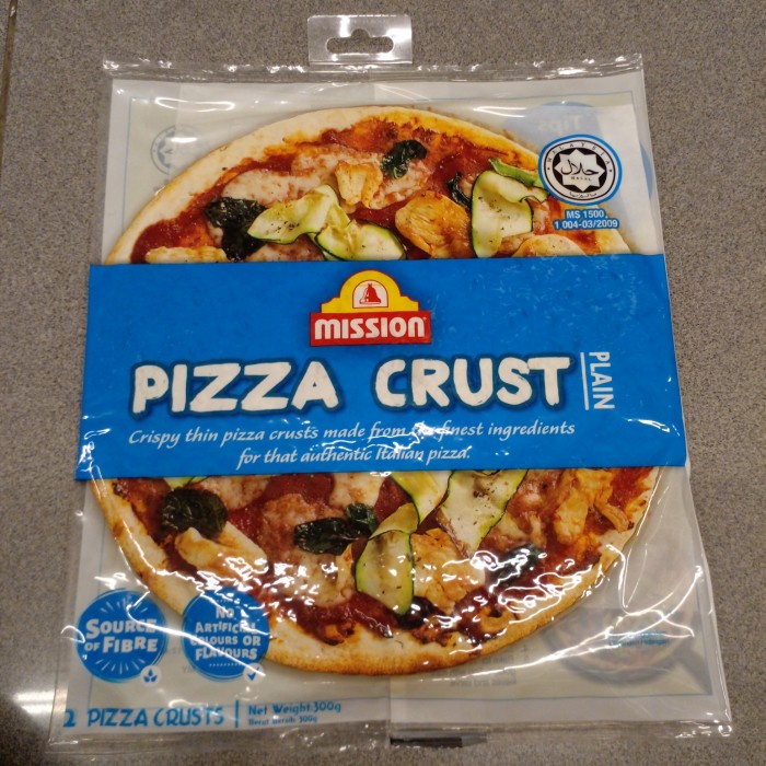 

Best Seller Kulit Pizza Mission Pizza Crust Plain 300 Gram / Kulit Pizza