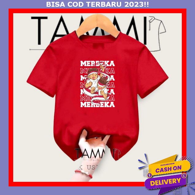 Bj Merah Putih Kaos Anak Perempuan Import Bsju Ank Indonesia Baju Kaoss Anak2 17An Bajy Lengan Panja