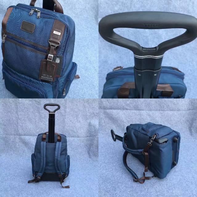 Tas Ransel Trolley Koper / Tas Trolley Branded Leemore Wheeled