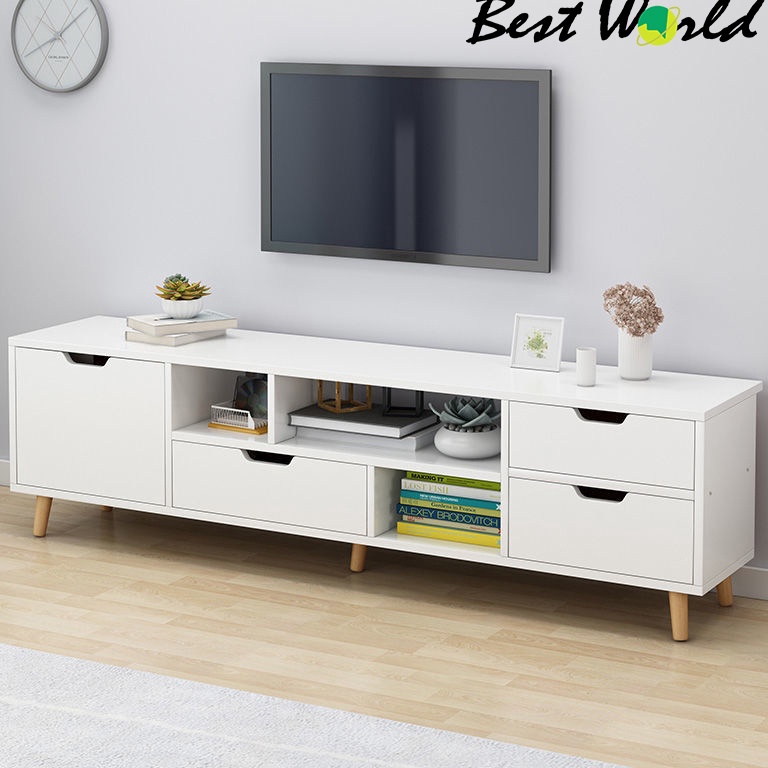 LANGSUNG KIRIM. BEST 180cm Meja Tv/Meja TV kayu/Kabinet Tv/Kayu Modern Tv Rak/TV SERBAGUNA Rak/Rak T