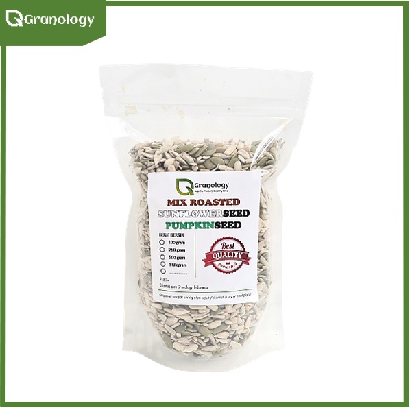 

Bestseller.. Roasted Mix Sunflower Seed dan Pumpkin Seed (500 gram) by Granology 96Z