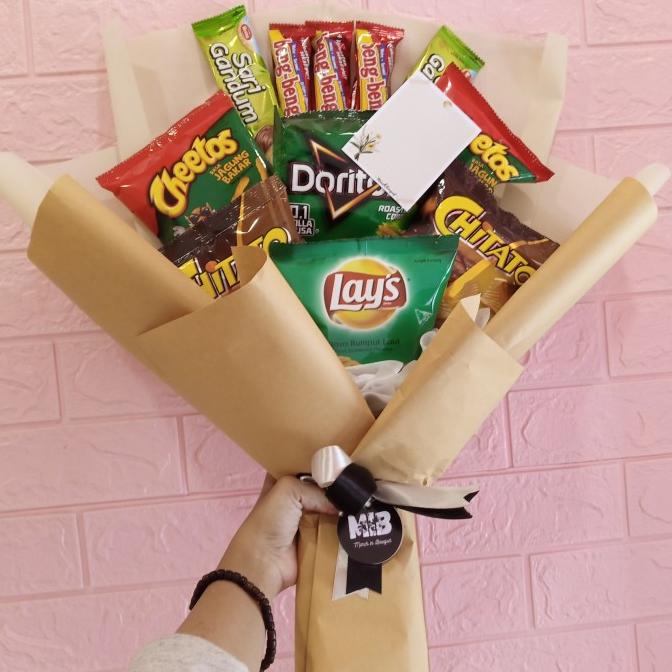 

Terbaru Buket, Bouquet, Hampers, Hadiah Snack, Makanan Ringan 017