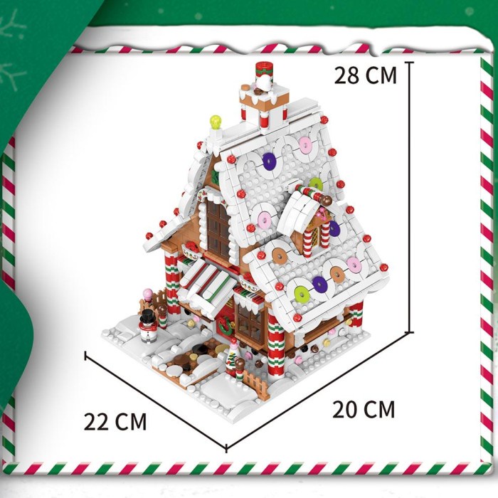 

Best Seller 1455Pcs City_Blocks Architecture Christmas Buildi
