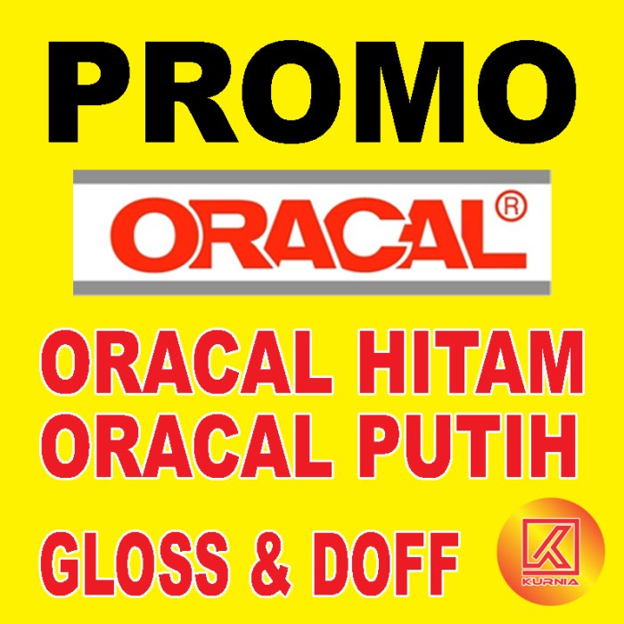 

Best Seller Promo Sticker Oracal Putih & Hitam Roll
