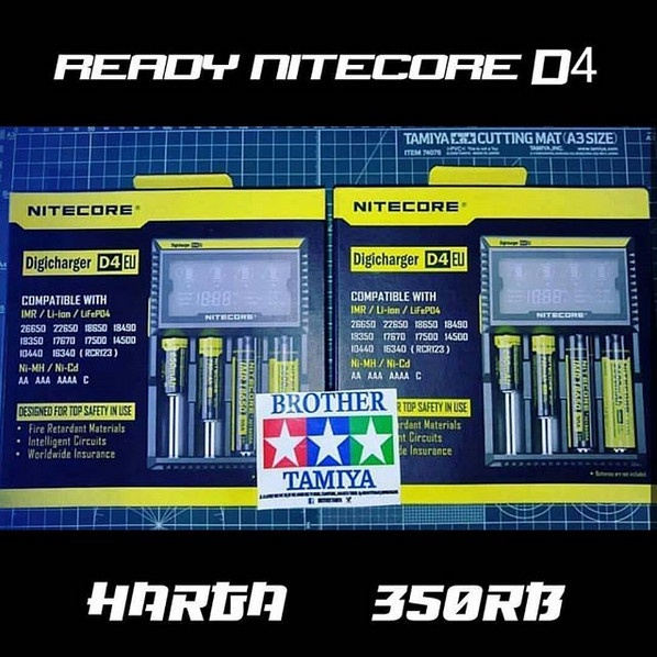 Ready Charger Baterai Nitecore D4