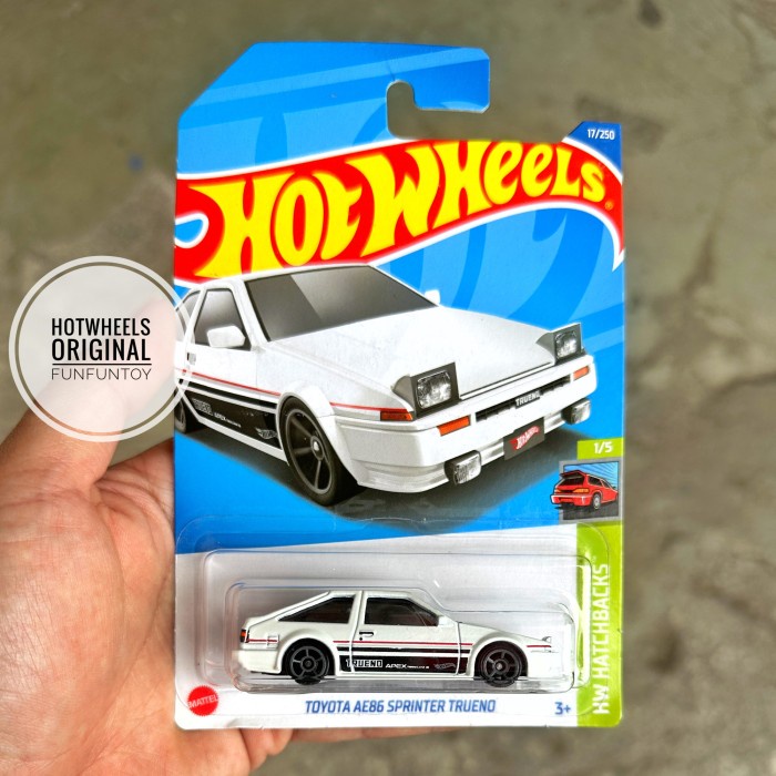 DISKON SPESIAL HOTWHEELS TOYOTA AE86 SPRINTER TRUENO PUTIH TERMURAH
