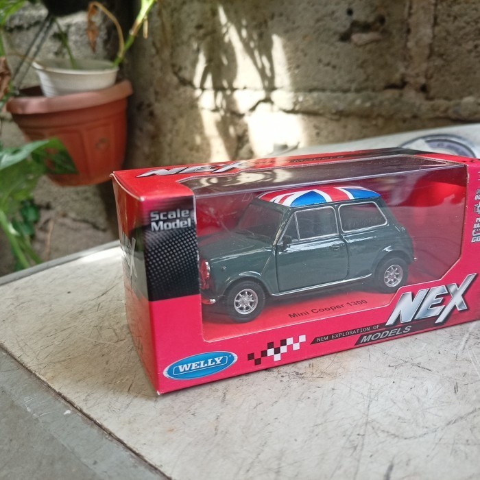 HOT SALE NEX WELLY MINI COOPER 1300 MORRIS ENGLAND FLAG 1:32 MINIATUR DIECAST S TERBARU