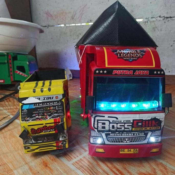 DISKON SPESIAL MAINAN TRUK KAYU SIZE BESAR / TRUK OLENG / MINIATUR TRUK KAYU / NON TERLARIS