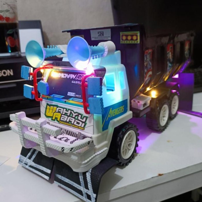 MUST HAVE MOBILAN ANAK TRUK OLENG PASIR PLASTIK MODIFIKASI FULL LAMPU WARNA TERLARIS